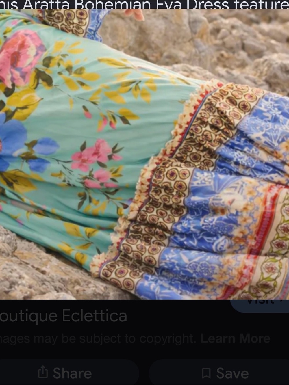 Anthropologie Size Medium Aratta Silent Journey Eva Maxi Dress - Picture 12 of 12